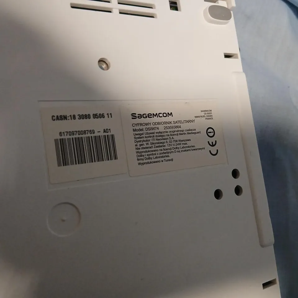 SAGEMCOM SATELLITE RECEIVER / SET-TOP BOX (POLISH LABEL)