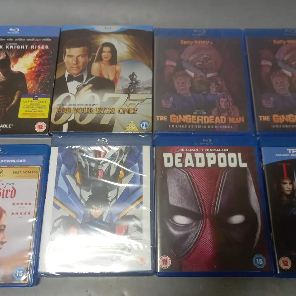 LOT OF 24 ASSORTED DVD AND BLUE-RAYS TO INCLUDE THE GINGERBREAD MAN, IMMORTALS AND DEADPOOL