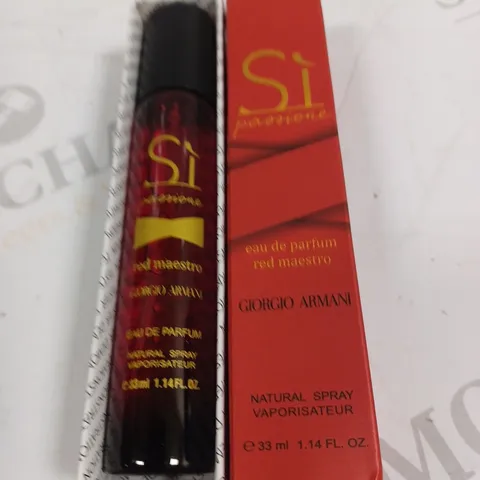 BOXED GIORGIO ARMANI SI PASSIONE EAU DE PARFUM RED MAESTRO 33ML