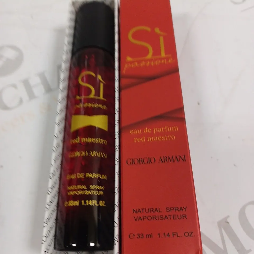 BOXED GIORGIO ARMANI SI PASSIONE EAU DE PARFUM RED MAESTRO 33ML