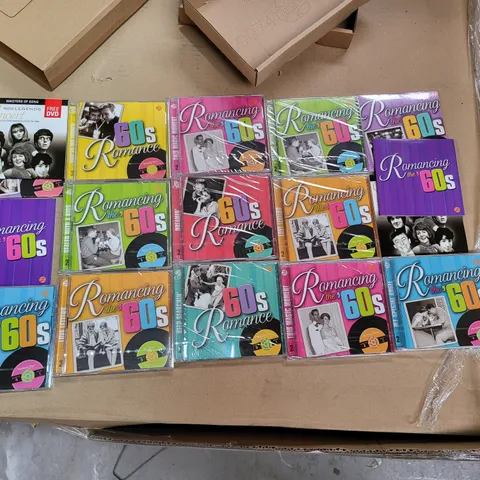 PALLET OF APPROXIMATELY 200 BRAND NEW ASSORTED ROCKING THE '60S MUSIC CD SETS