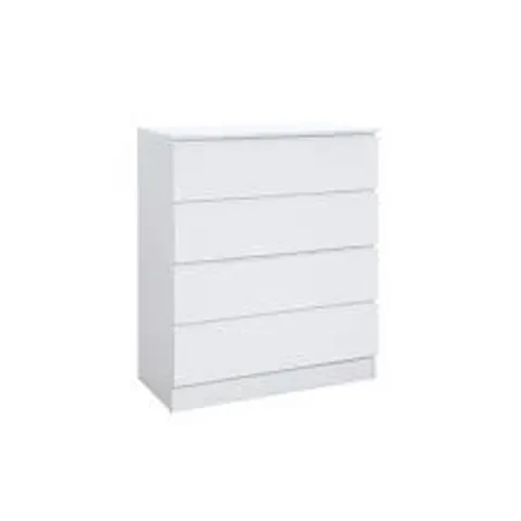 BOXED MARQITA 4 DRAWER 80CM W CHEST OF DRAWERS (2 BOXES)