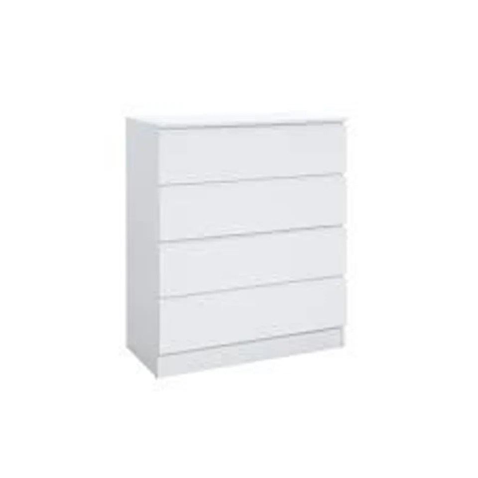BOXED MARQITA 4 DRAWER 80CM W CHEST OF DRAWERS (2 BOXES)