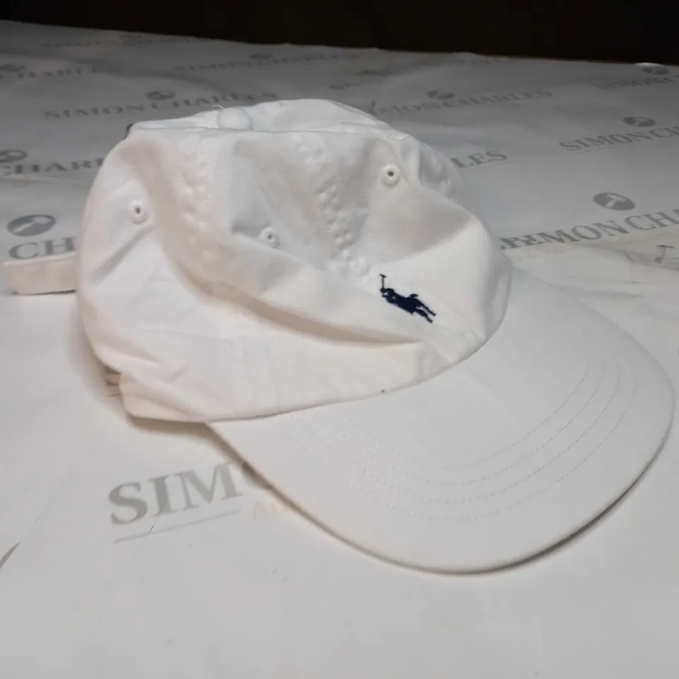 POLO RALPH LAUREN CLASSIC SPORTS CAP IN WHITE - SIZE 0S