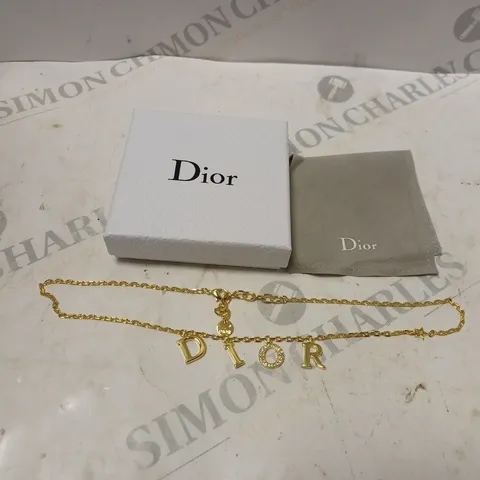 BOZED DIOR GOLD NECKLACE
