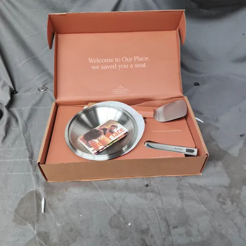 OUR PLACE NON-STICK COOKWARE SET – PAN, LID  & SPATULA