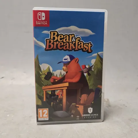NINTENDO SWITCH GAME BEAR & BREAKFAST 