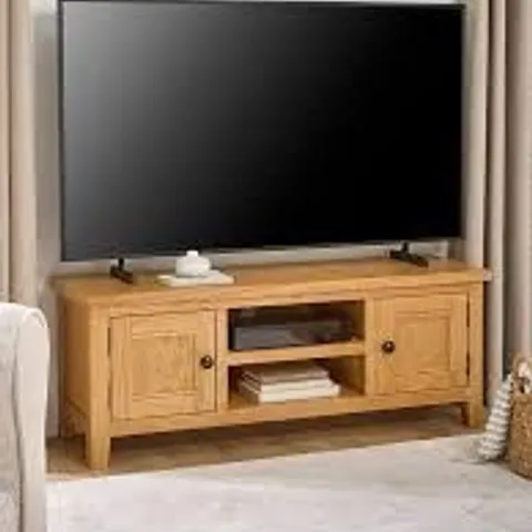 ASHWIN READY ASSEMBLED LARGE TV UNIT - FITS UP TO 55 INCH TV - CONTAINS SOLID WOOD
