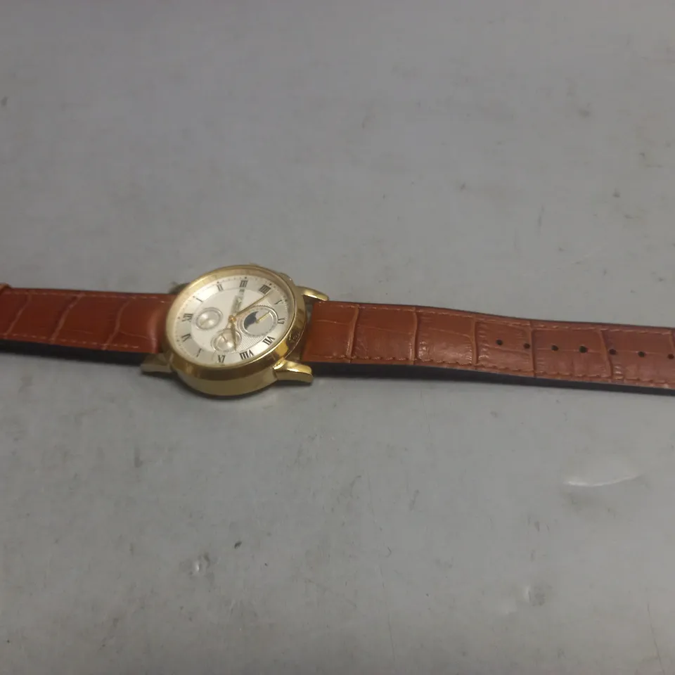 ROTARY DOLPHIN STANDARD PLD-005731 MOOD DIAL WATCH WITH BROWN LEATHER STRAP
