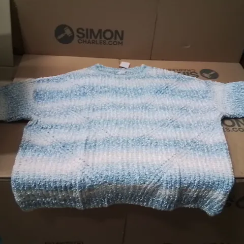 BOXED BRAND NEW APPROXIMATELY 10 JULIPA SPACE DYE JUMPER BLUE SIZE 28/30