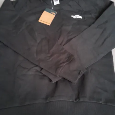 THE NORTH FACE CREW NECK JUMPER, BLACK - SIZE M