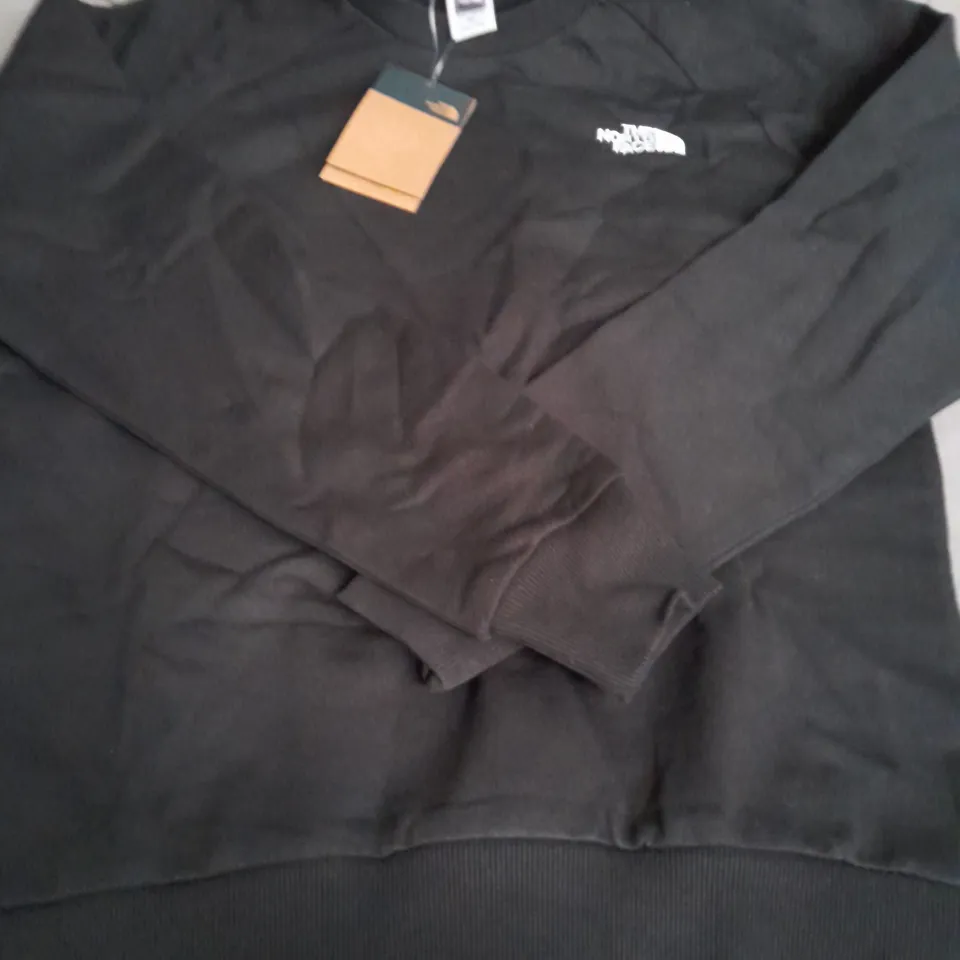 THE NORTH FACE CREW NECK JUMPER, BLACK - SIZE M