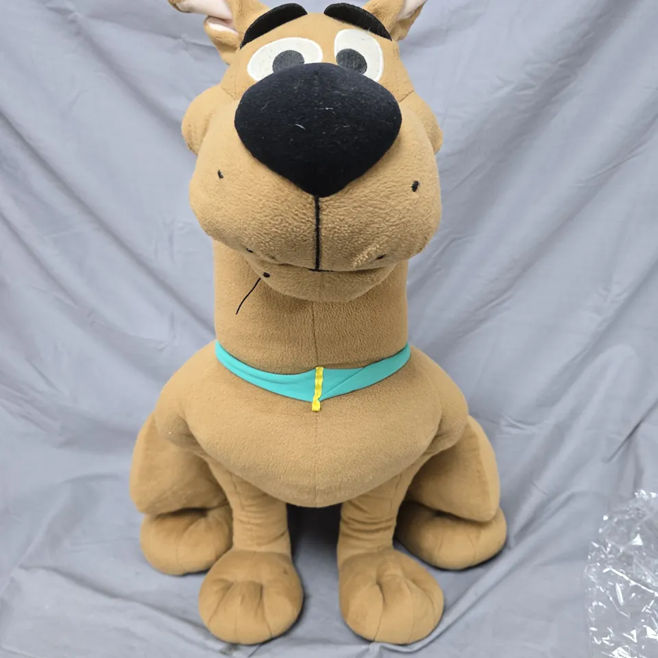 LARGE PLUSH DOG TOY WITH TURQUOISE COLLAR, SCOOBY DOO
