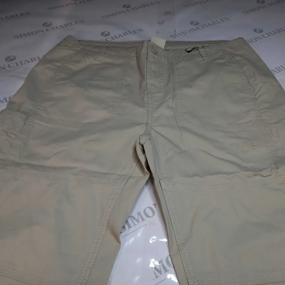 WEIRD FISH SALENA 3/4 LENGTH TROUSERS IN OYSTER - SIZE 14