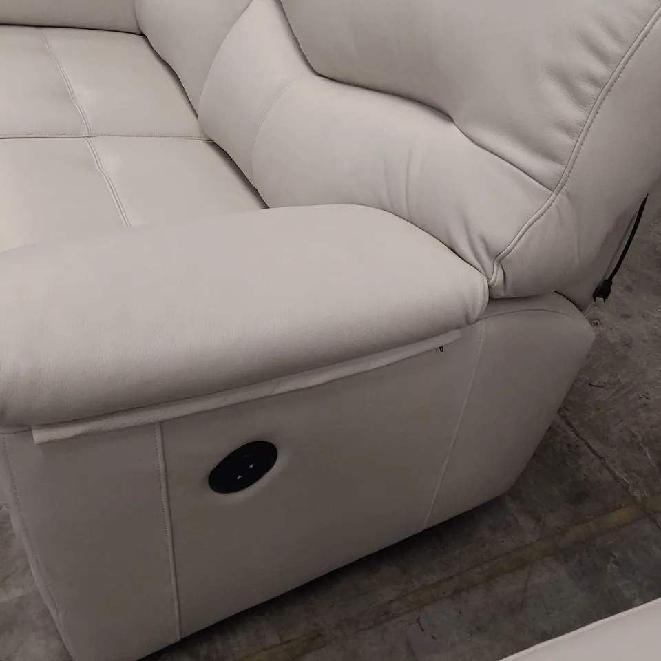 QUALITY BRITISH DESIGNER G PLAN STRATFORD EASY CHAIR CAPRI CHALK LEATHER 