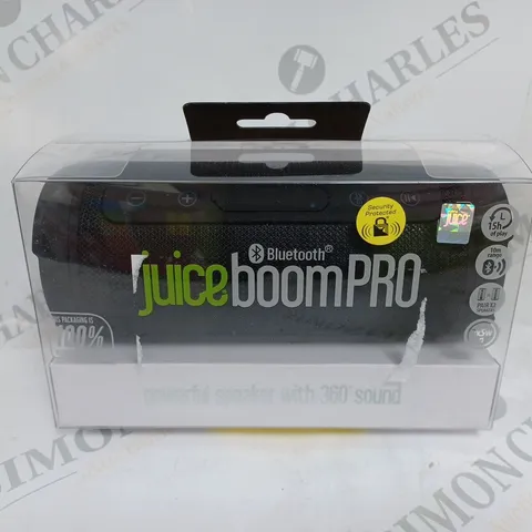 BOXED JUICEBOOMPRO PORTABLE BLUETOOTH SPEAKER 