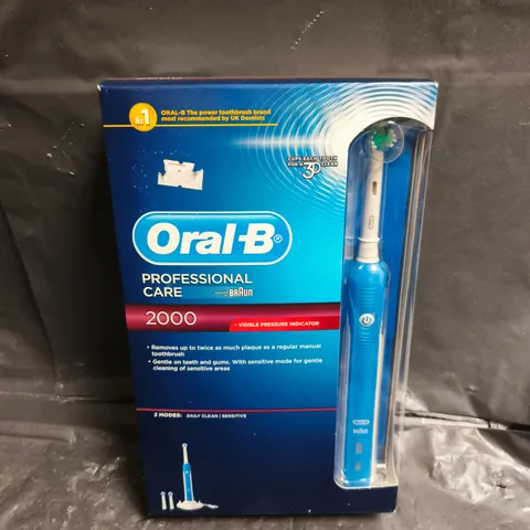 ORAL-B PROFESSIONAL CARE 2000 ELECTRIC TOOTHBRUSH – BOXED