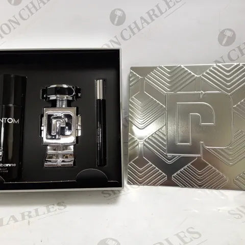 PACO RABANNE PHANTOM EDT 50ML GIFT SET WITH DEODORANT 150ML + TRAVEL SPRAY 10ML