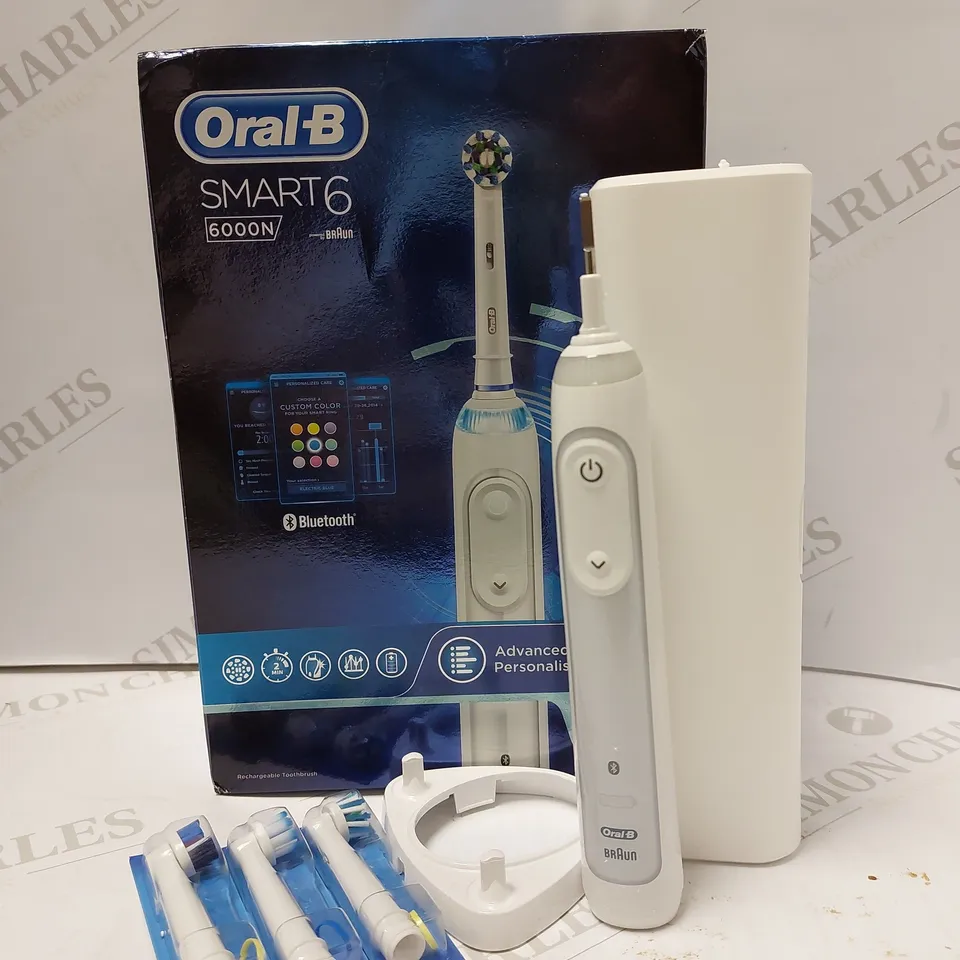 ORAL-B SMART 6 6000N WHITE ELECTRIC TOOTHBRUSH