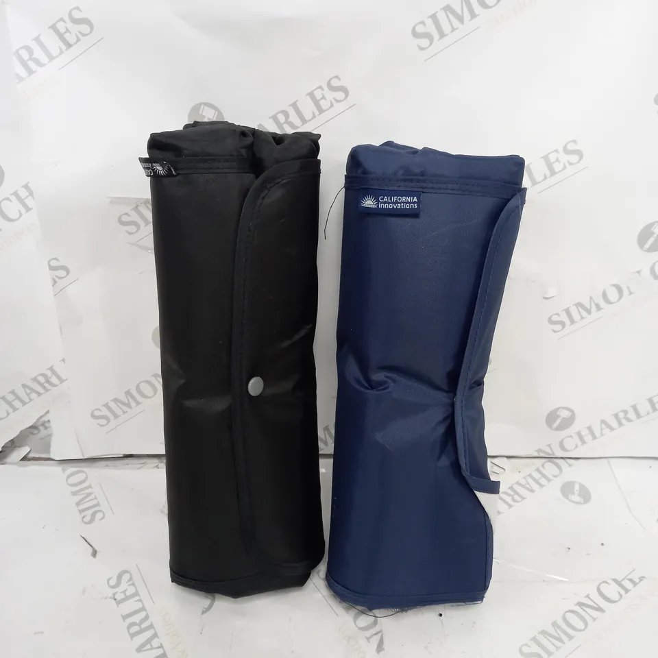 CALIFORNIA INNOVATIONS SET OF 2 FOLDABLE LARGE INSULATED MARKET TOTES 