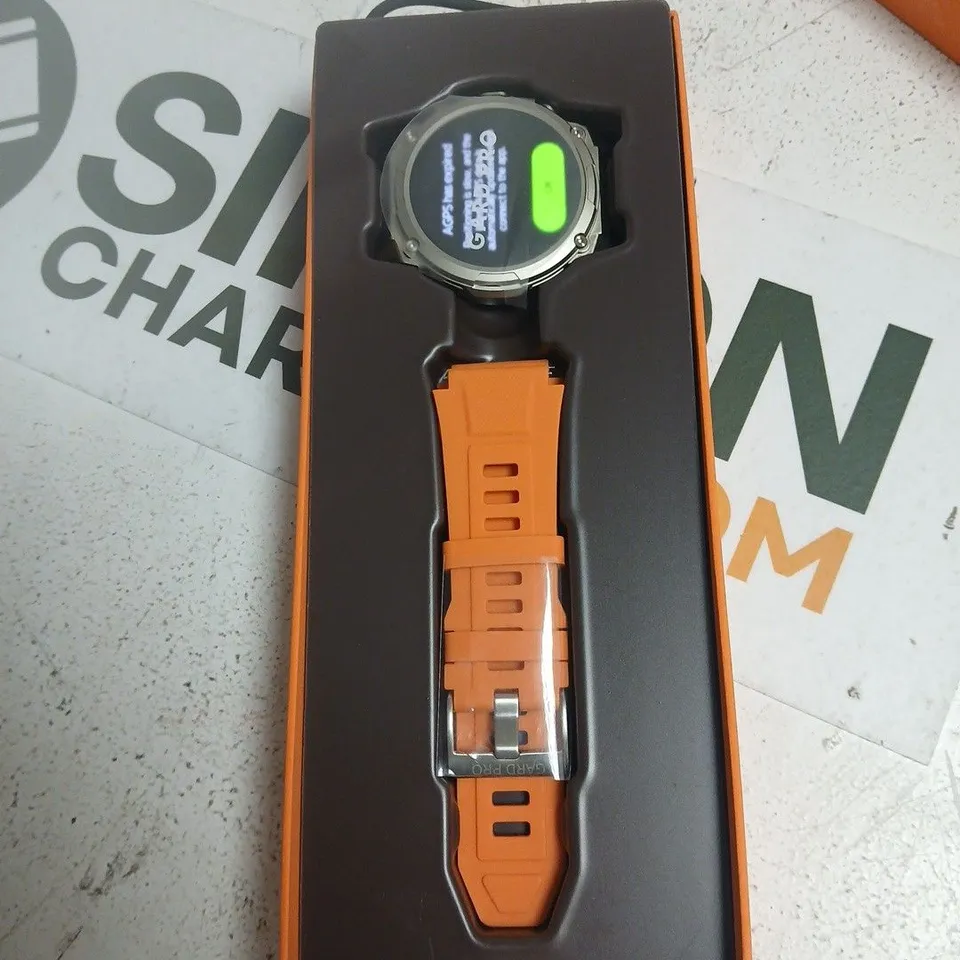 GARD PRO ULTRA SERIES ULTRA 3 SMARTWATCH – ORANGE STRAP (BOXED)