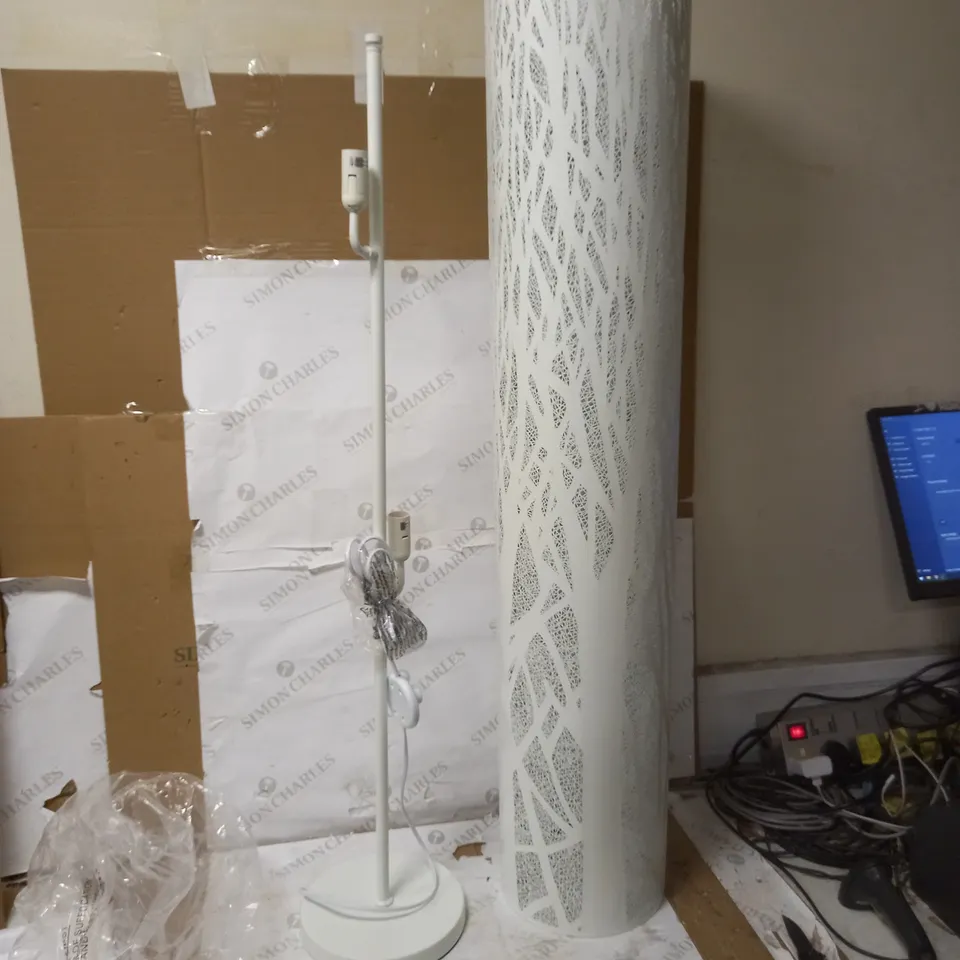 JOHN LEWIS DEVON FLOOR LAMP, WHITE [COLLECTION ONLY]