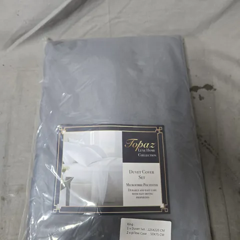 TOPAZ LUXE HOME COLLECTION DUVET COVER SET – KING (225X220 CM) WITH 2 PILLOWCASES