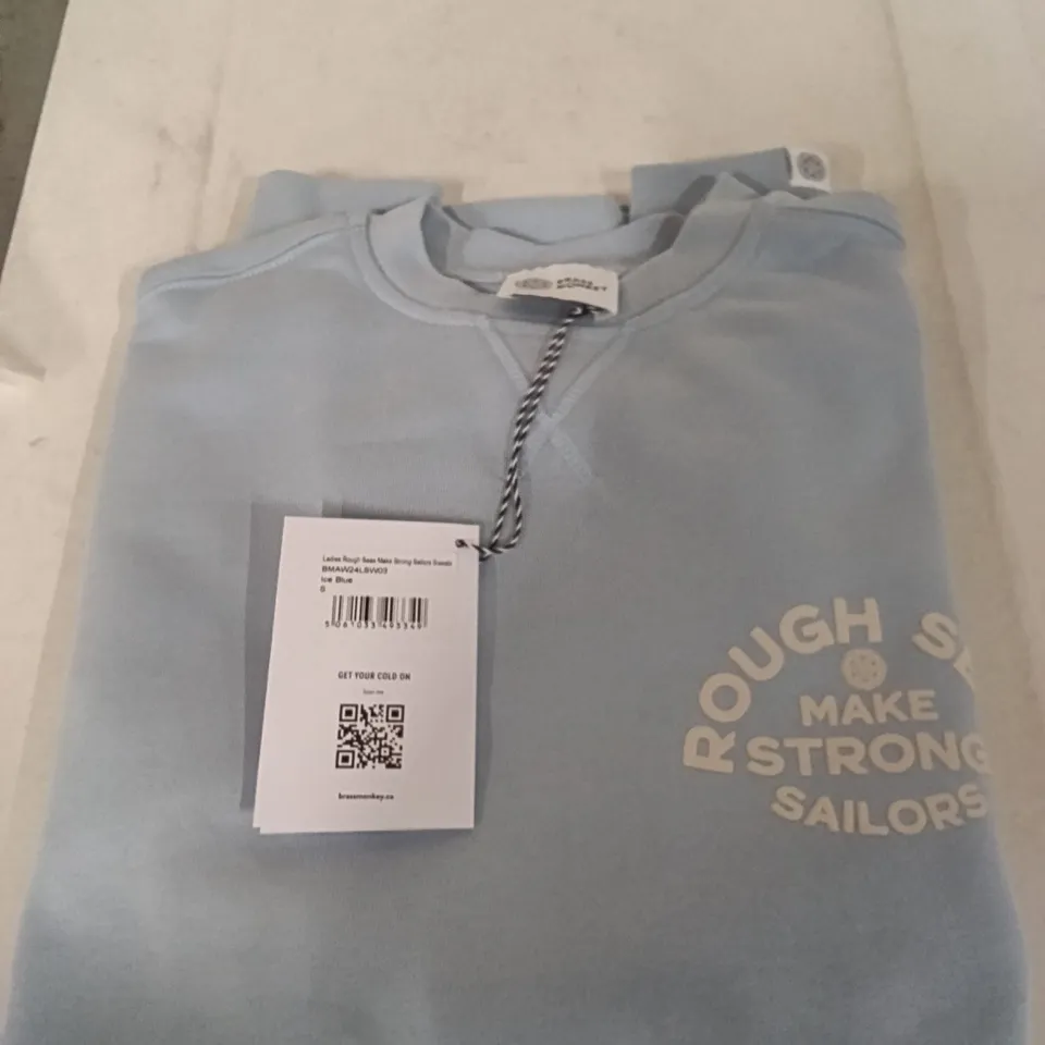 BOX OF BRASS MONKEY SWEATS - ICE BLUE SIZE S APPROXIMATELY 7