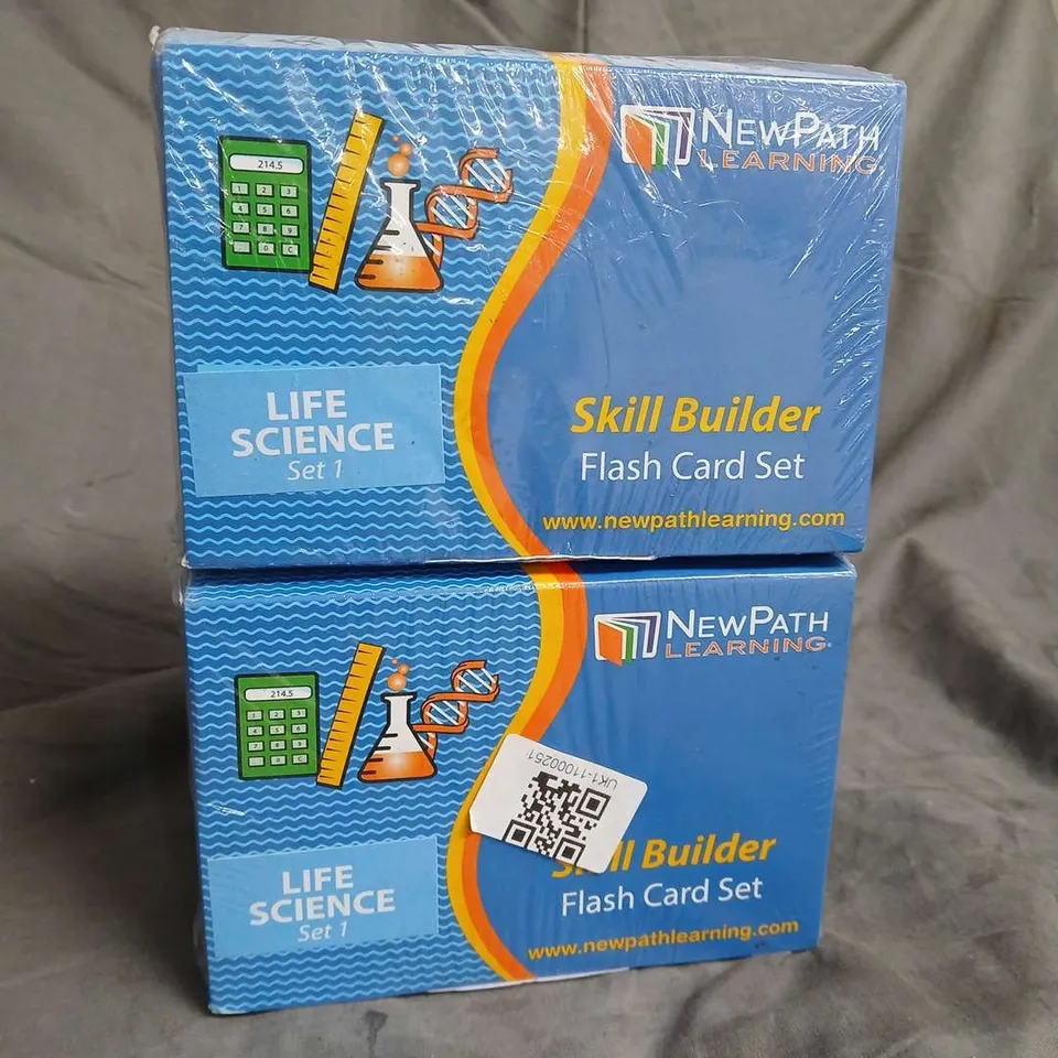 4 BOXED AND SEALED NEW PATH LEARNING SKILL BUILDER FLASH CARD SET LIFE SCIENCE SET 1 