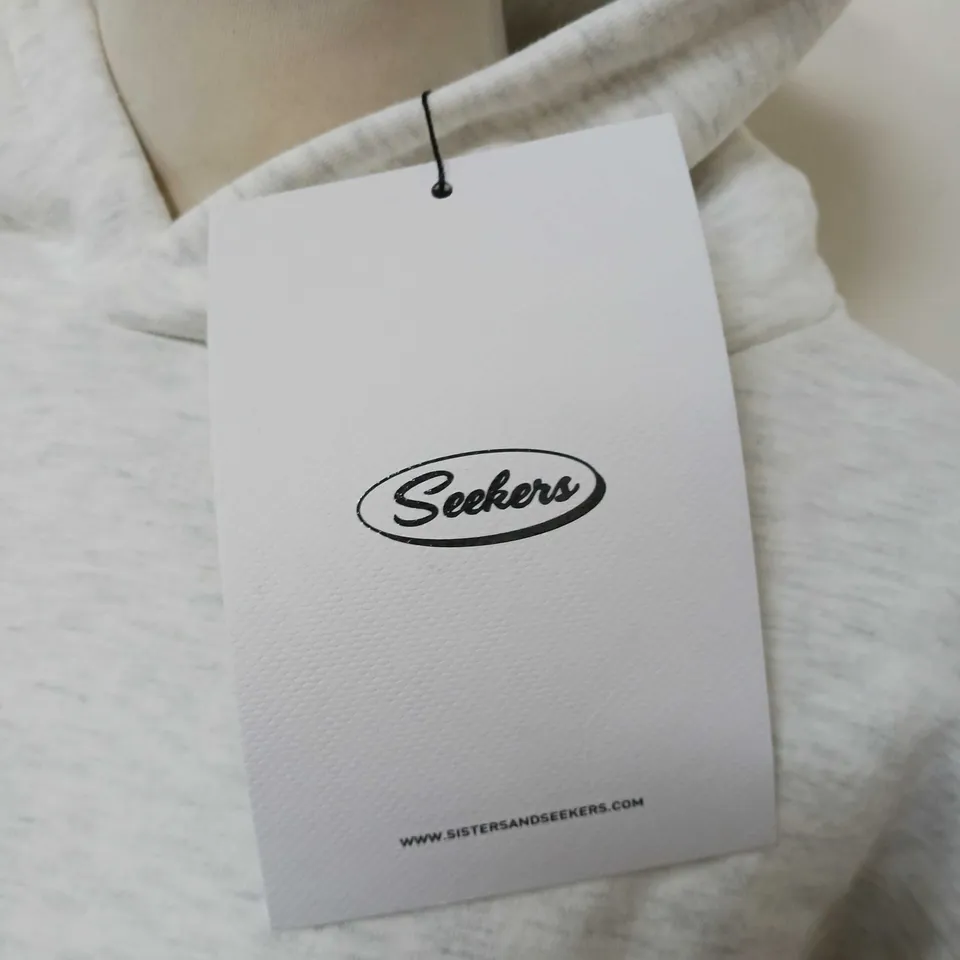 SITESANDSEEKERS SERIES HOODIE IN WHITE/CREAM SIZE SMAL