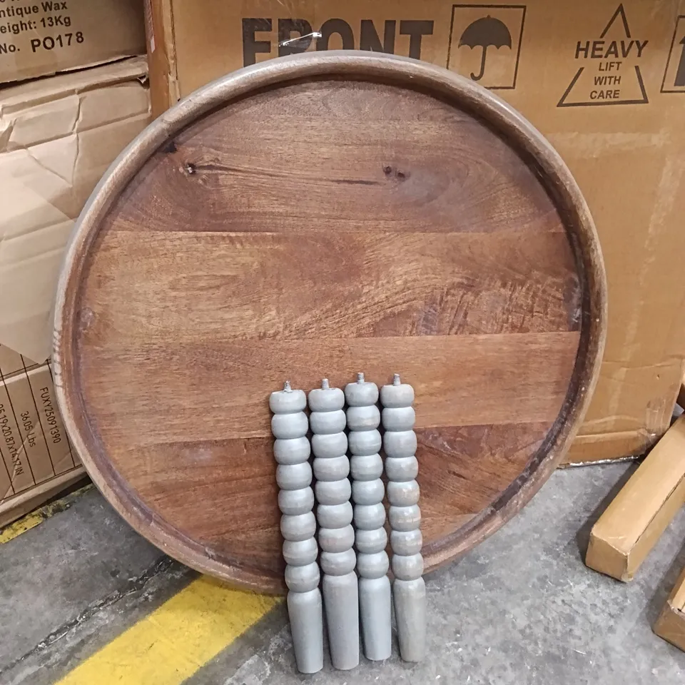 BOXED COFFEE TABLE - NATURAL/GREY (1 BOX)