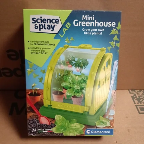 SEALED SCIENCE & PLAY MINI GREENHOUSE KIT – CLEMENTONI, BOXED