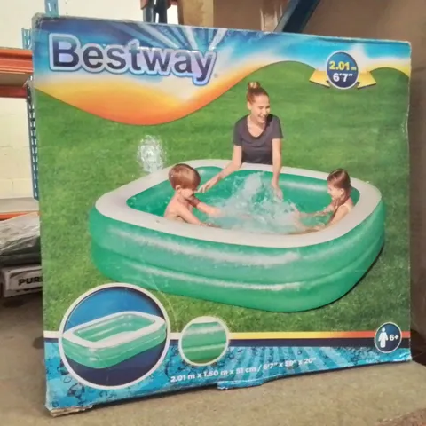 BOXED BESTWAY RECTANGULAR INFLATABLE POOL