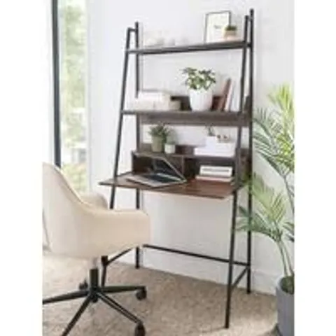 BOXED HOME OTIS DESK WITH 2 SHELVES - COLLECTION ONLY 