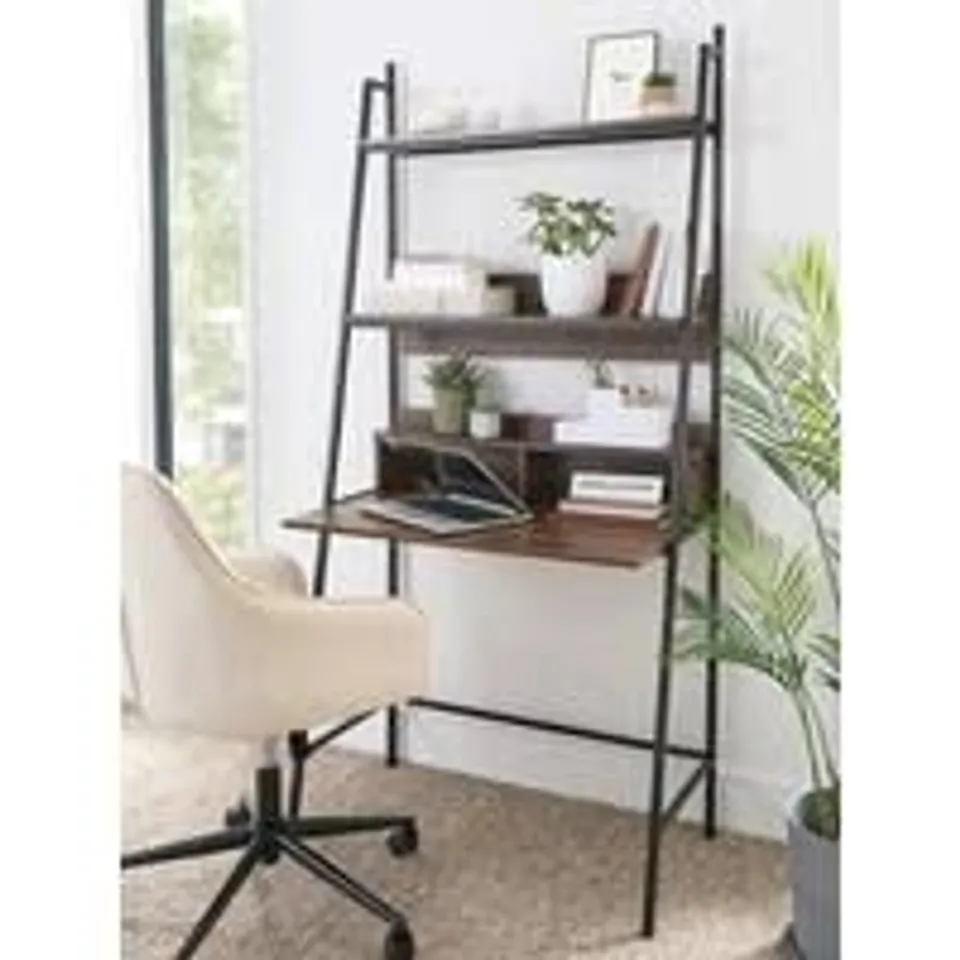 BOXED HOME OTIS DESK WITH 2 SHELVES - COLLECTION ONLY 