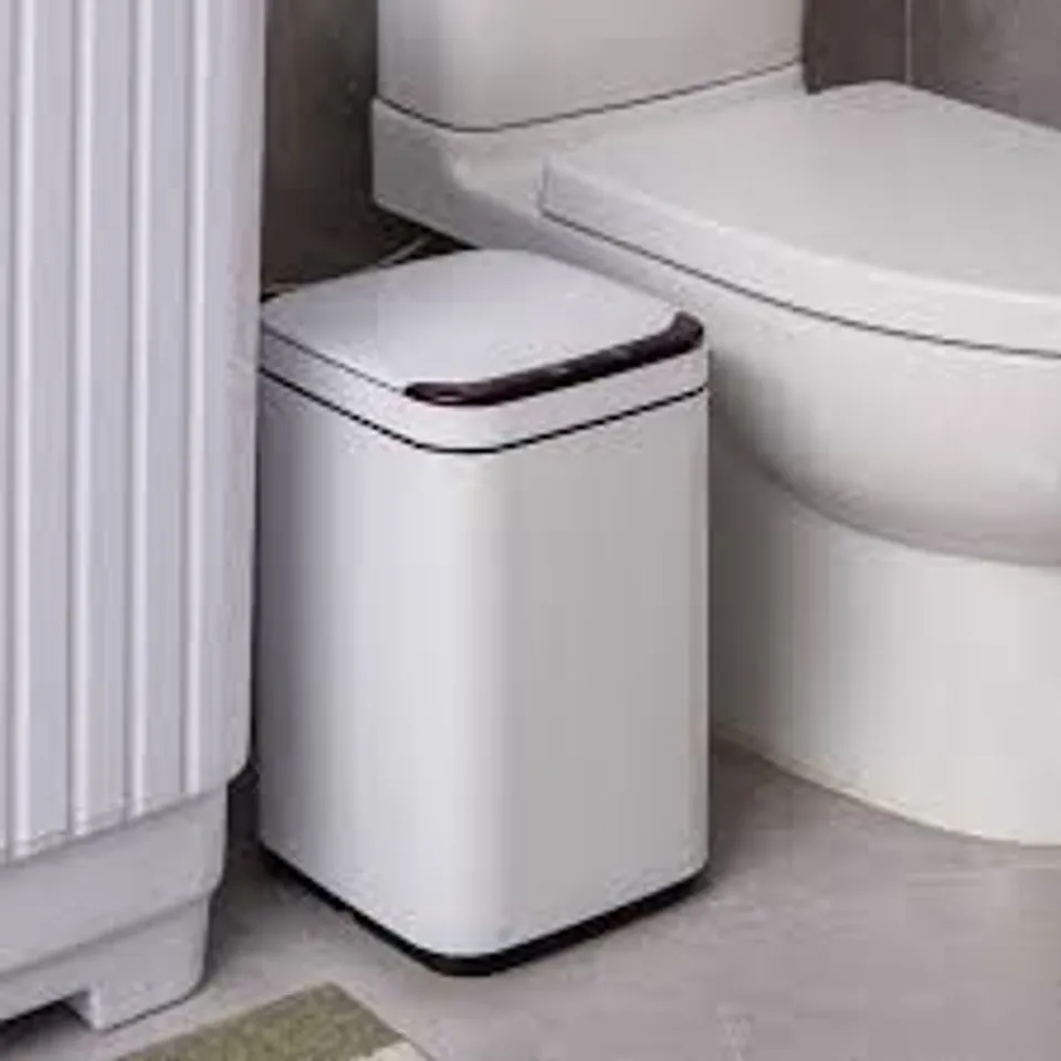 BOXED COSTWAY 13L INTELLIGENT TOUCHLESS TRASH CAN - WHITE