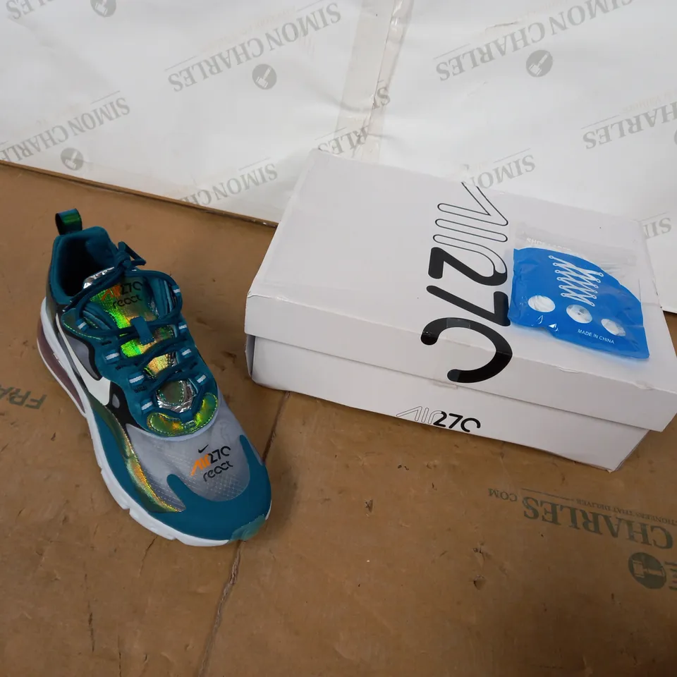 AIR MAX 270 REACT TEAL - SIZE UK 6.5