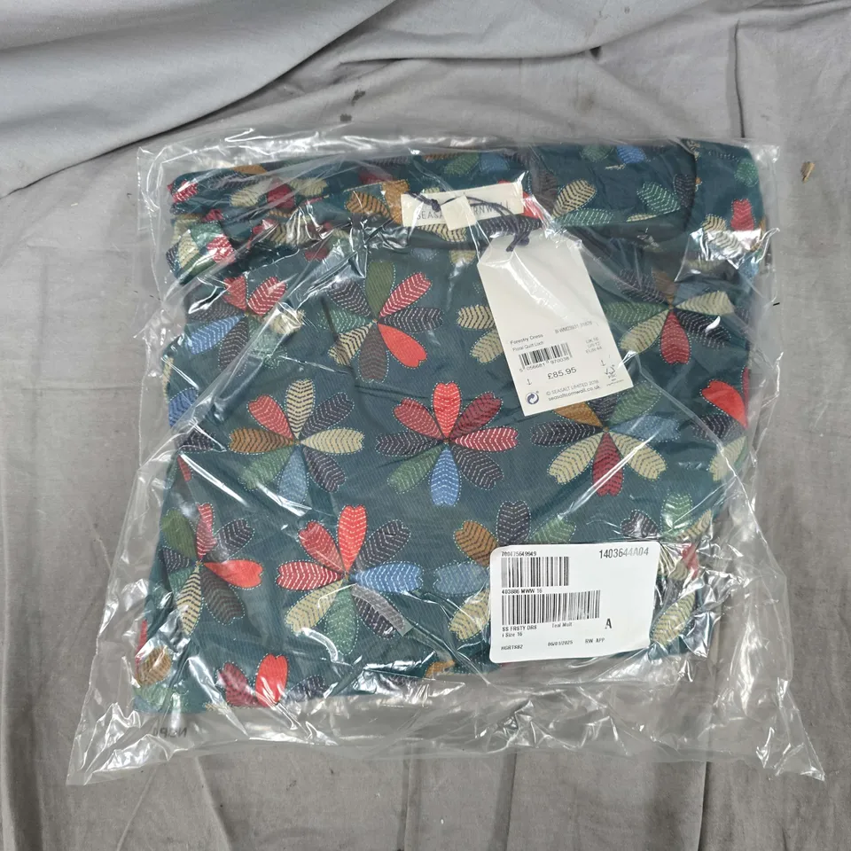 BAGGED SEASALT CORNWALL FORESTRY DRESS IN FLORAL QUILT LOCH - SIZE 16