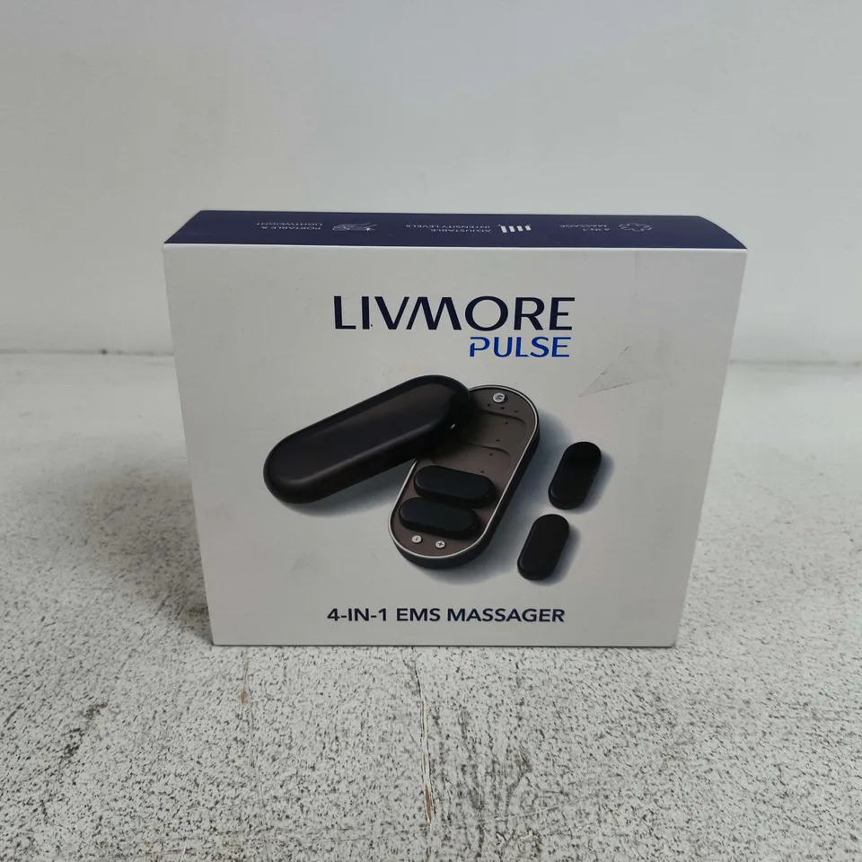 BOXED LIVMORE PULSE 4-IN-1 EMS MASSAGER