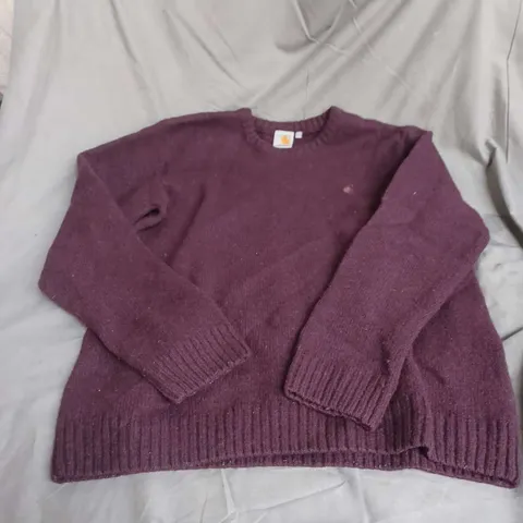 CARHARTT KNIT SWEATER IN WINE SIZE L