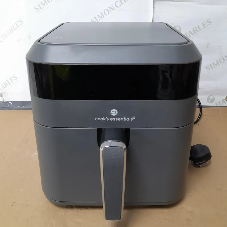 COOK'S ESSENTIALS 5.8L AIR FRYER IN SLATE GREY