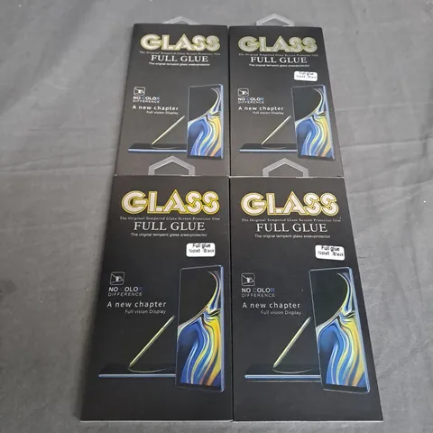 BOX OF APPROX. 30 TEMPERED GLASS SCREEN PROTECTOR FOR DIFFERENT PHONES TO INCLUDE - NOTE9 , NOTE 8 