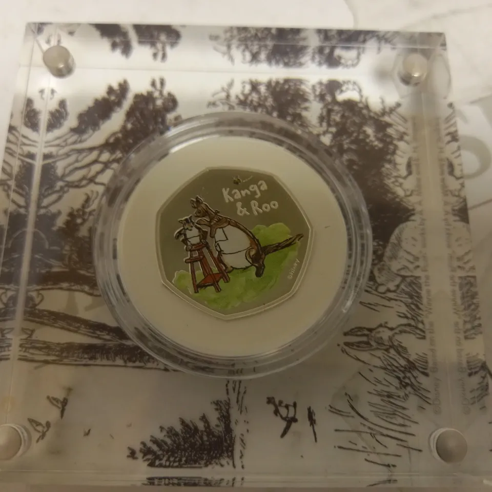 THE ROYAL MINT KANGA & ROO 2022 UK 50P SILVER PROOF COIN
