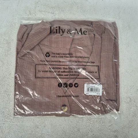 BAGGED LILY & ME ALLUM TWO WAY VEST IN MOCHA SIZE 16