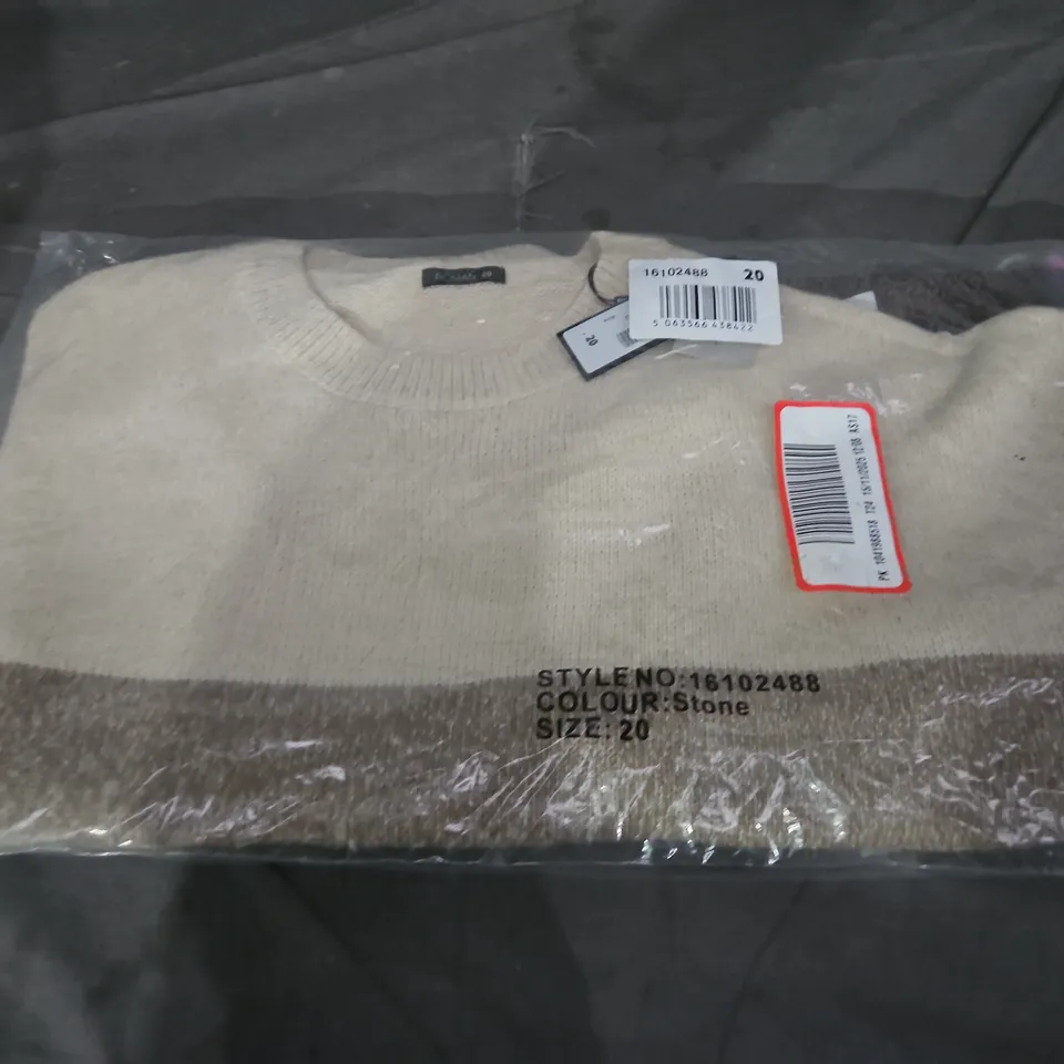 ROMAN STONE KNIT SWEATER – STYLE NO: 16102488, UK SIZE 20