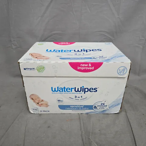 BOXED AND SEALED WATERWIPES 12 PACK BOX SET