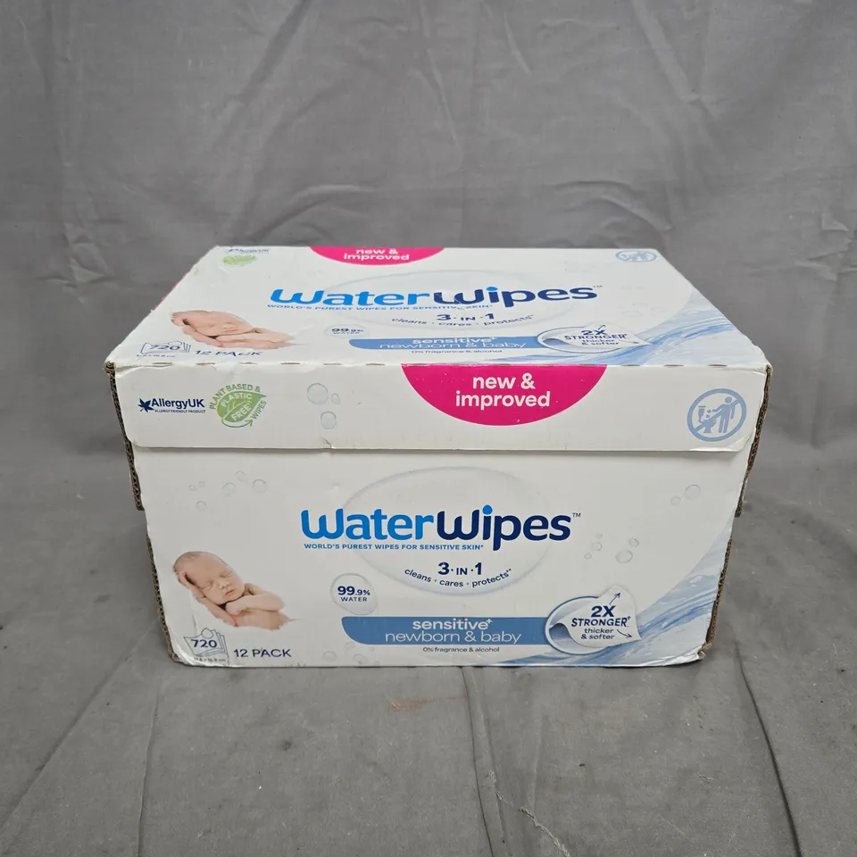 BOXED AND SEALED WATERWIPES 12 PACK BOX SET