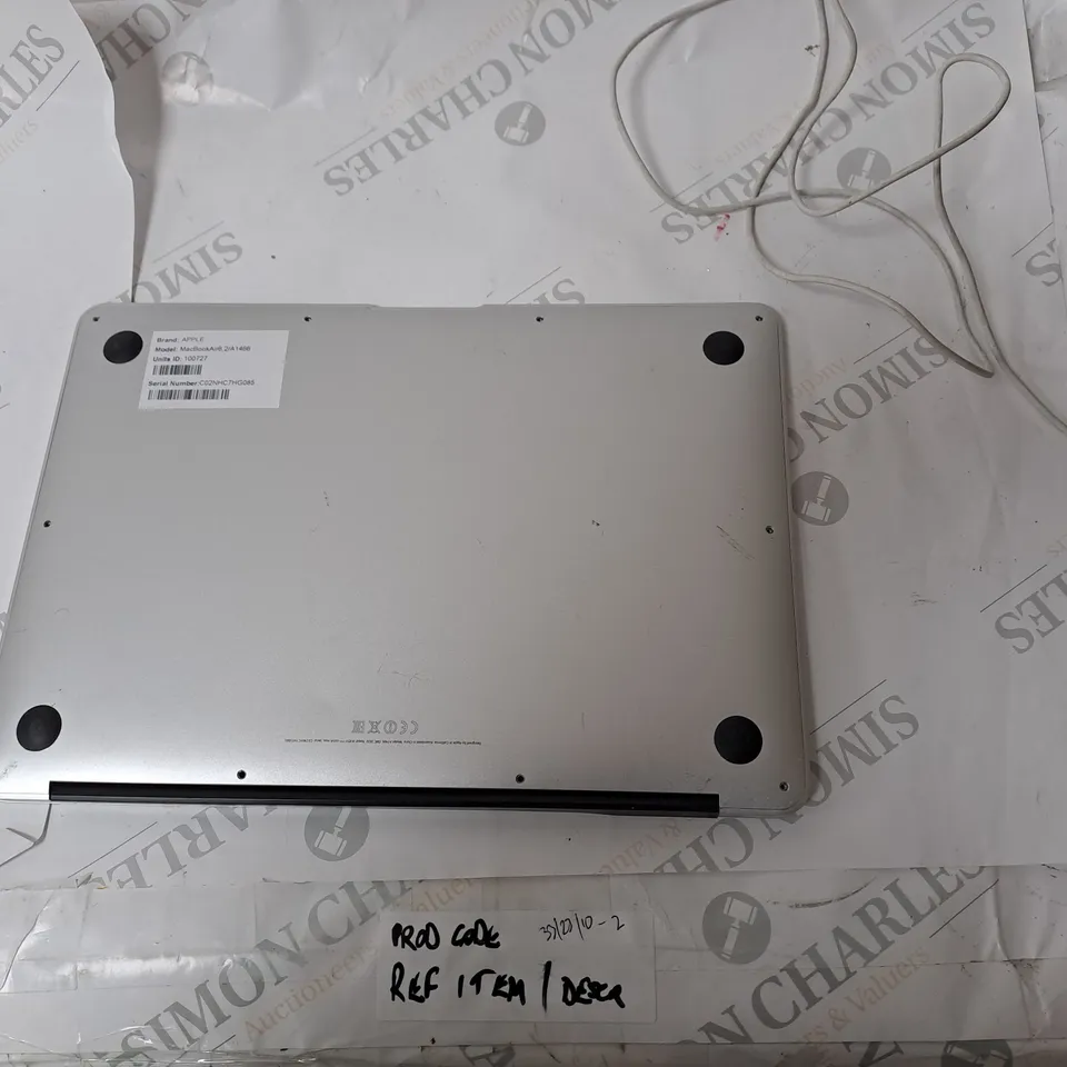 APPLE MACBOOK AIR6, 2/A 1466  SERIEL #C02NHC7HG085