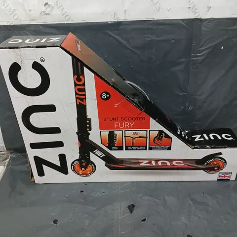 BOXED ZINC STUNT FURY SCOOTER 