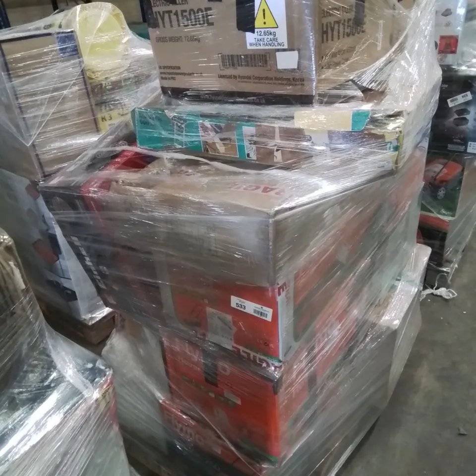 PALLET OF APPROXIMATELY 18 UNPROCESSED RAW RETURN HOUSEHOLD AND ELECTRICAL GOODS TO INCLUDE;